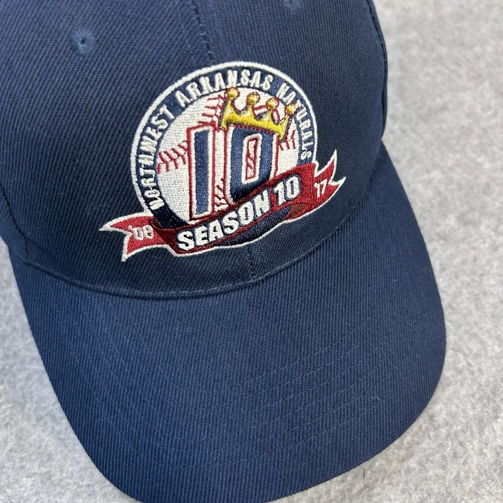 Northwest Arkansas Naturals ID Season 10 Baseball Cap‎ Hat Navy Adjustable